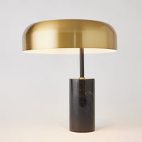 Dome Table Lamp-Gold/Black