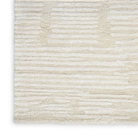 Delilah Ivory Silky Luxcelle & Wool Area Rug