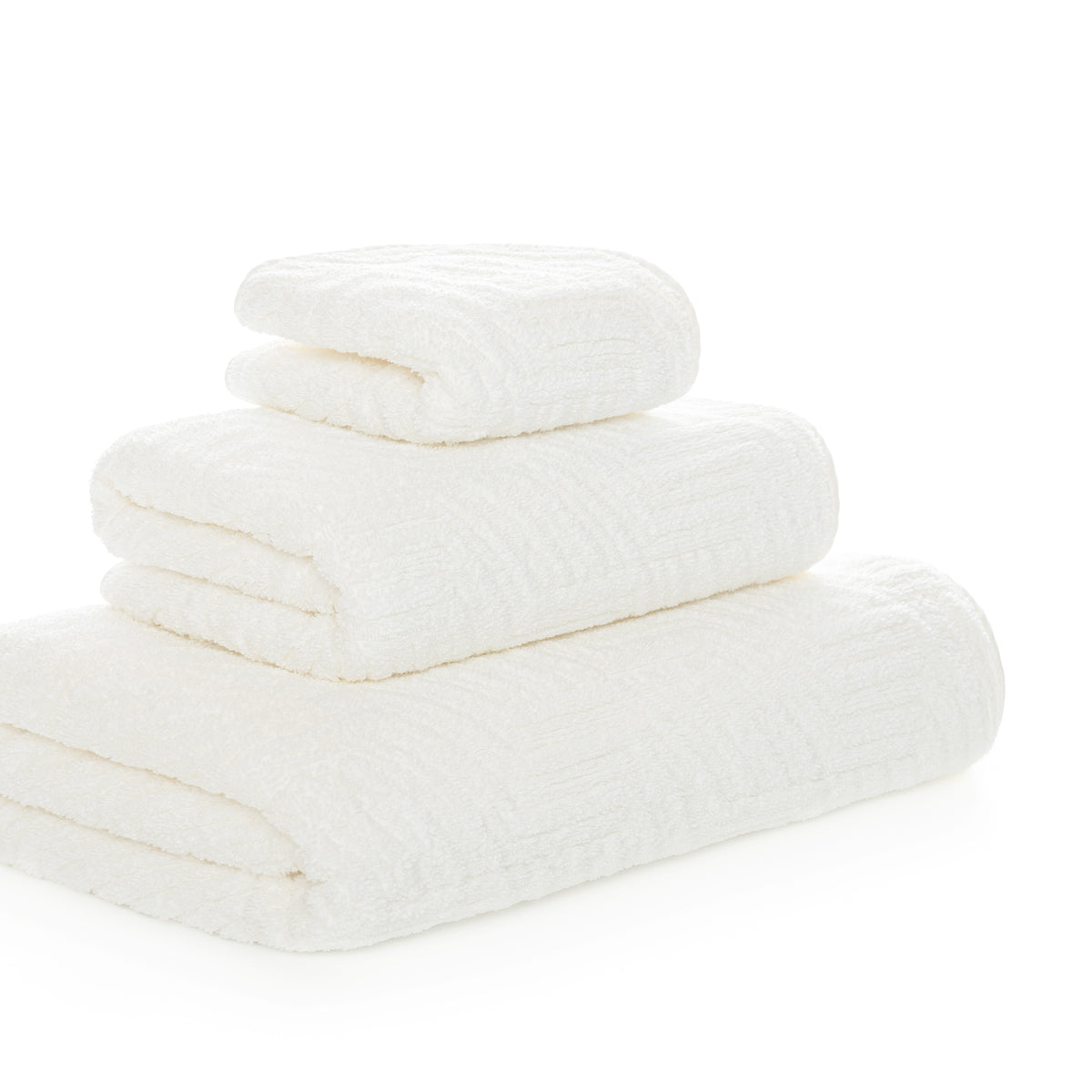 Villari White Luxury Bath Towels