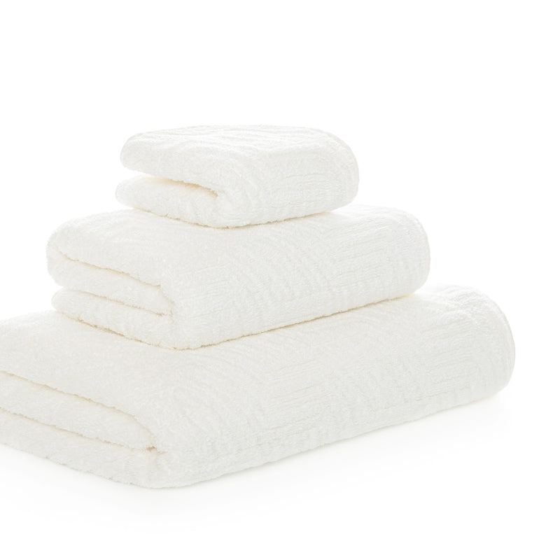 Villari White Luxury Bath Towels