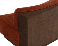 Cinder 66.75" Opera Spice Upholstered Dining Banquette
