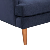 Brittlyn Navy Chenille Accent Chair