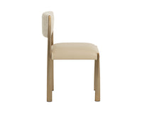 Bayard Oatmeal & Antique Brass Dining Chair (Set of 2)