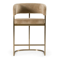 Villa Modern Brown & Gold Counter Stool