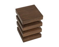 Robarts Dark Timber Concrete Accent Table - Indoor/Outdoor