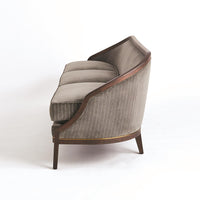 Viktoria 95.75" Tailored Sleek Pinstripe Sofa