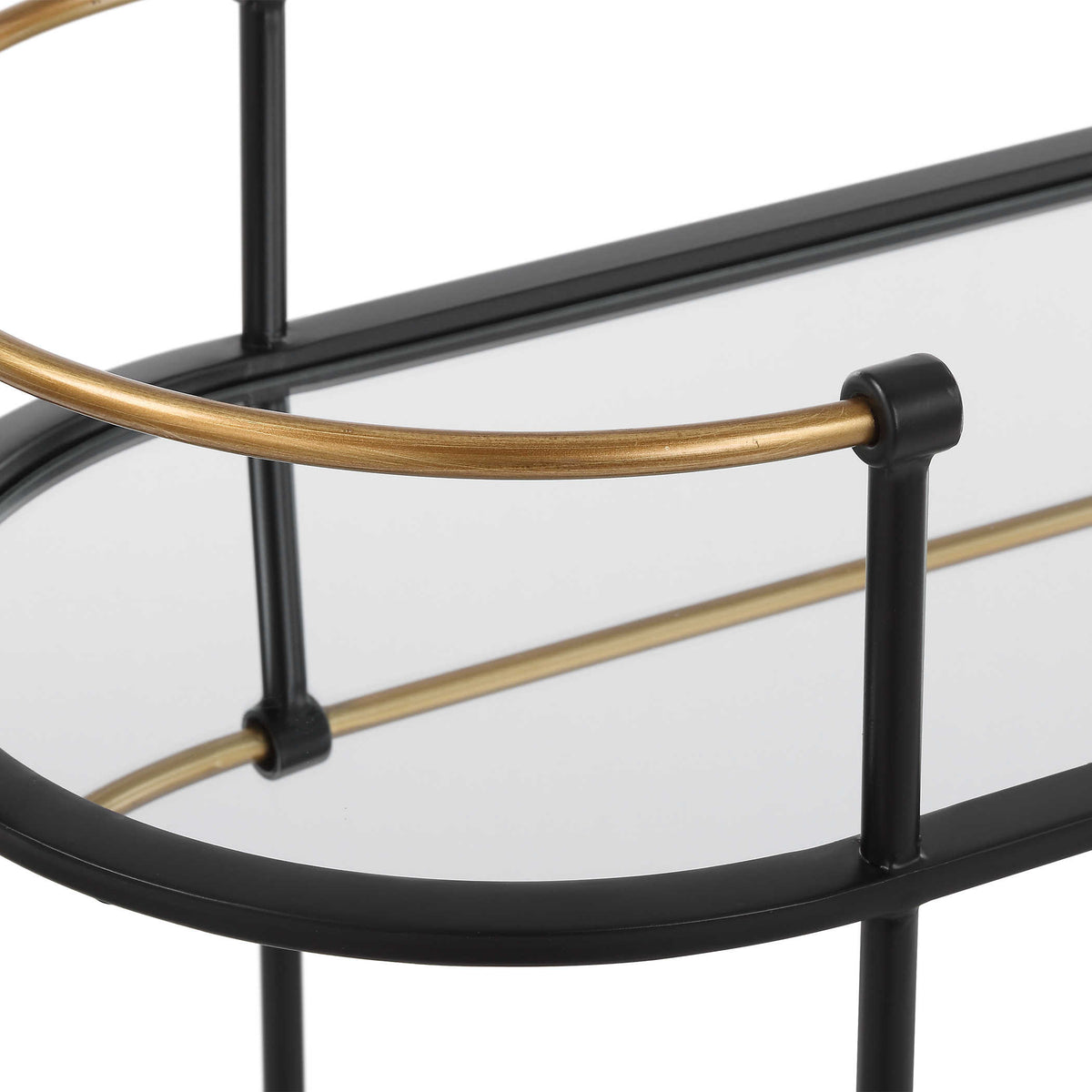 Karma Black & Gold Bar Cart