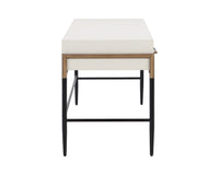 Weldrick 60" Cream & Antique Brass Desk