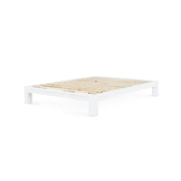 Olivia Soft White & Vanilla Lacquered Bleached Oak Bed