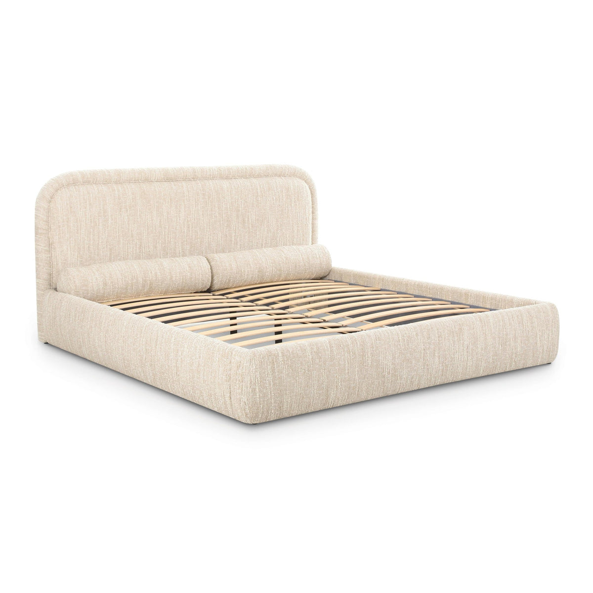 Murielle Taupe Textured Performance Boucle Bed