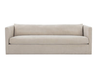 Leander 97.5" Fully Upholstered Cream Sofa
