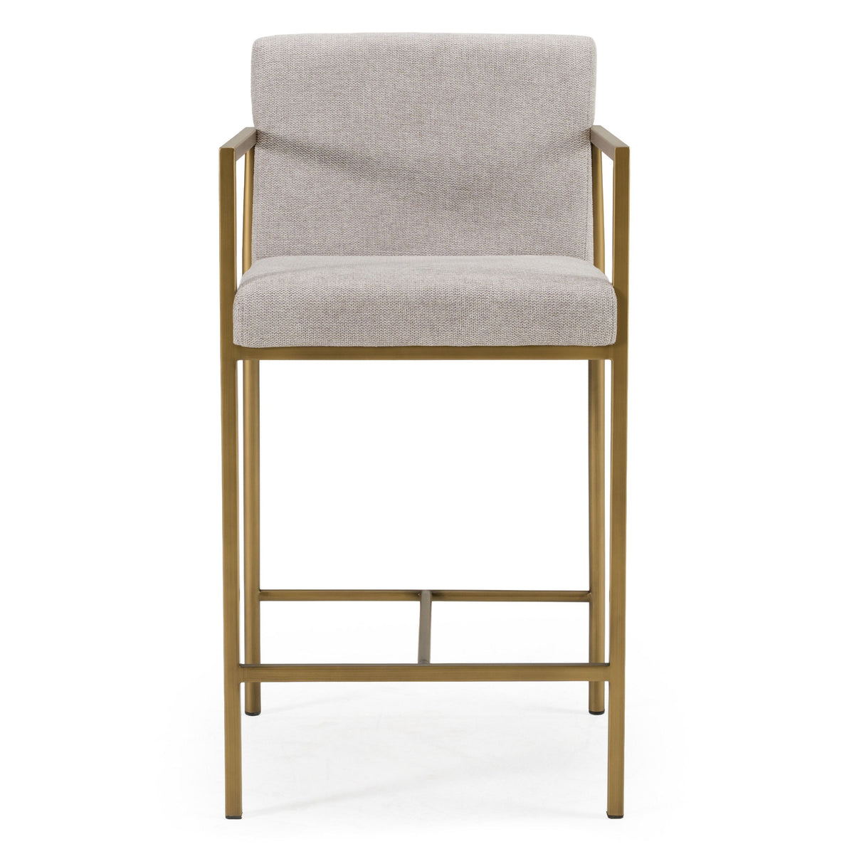 Cima Light Grey & Gold Counter Stool
