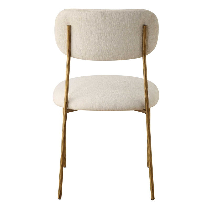 Aster Off-White & Gold Dining Chair (Set of 2)