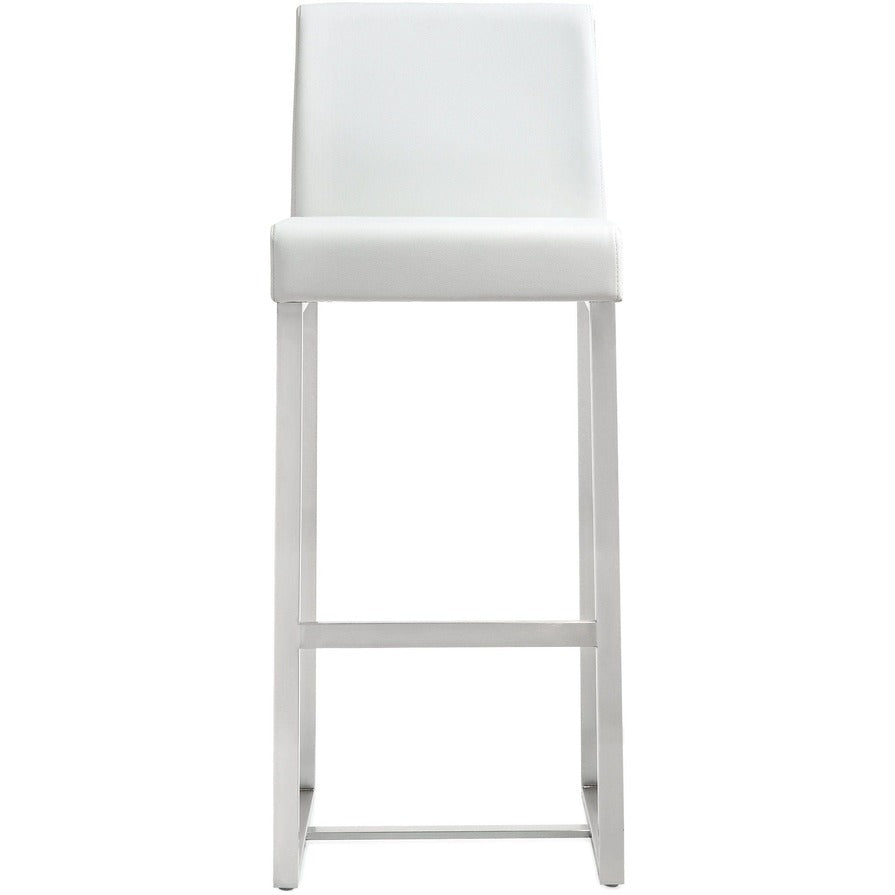 Moriah White Steel Barstools (Set of 2) - Luxury Living Collection