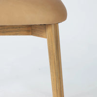 Rowan Tan Leather Dining Chair