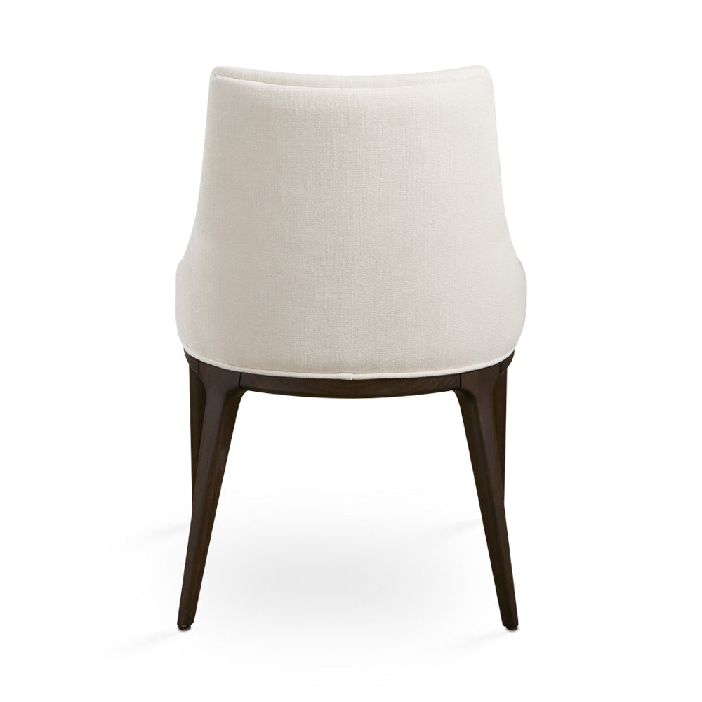 Tabitha Ivory Linen & Wood Dining Chair