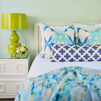 Sereia Blue Multicolour Decorative Pillow (4 Sizes Available)