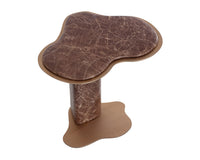 Isola Faux Marble Concrete Indoor Outdoor Accent Table