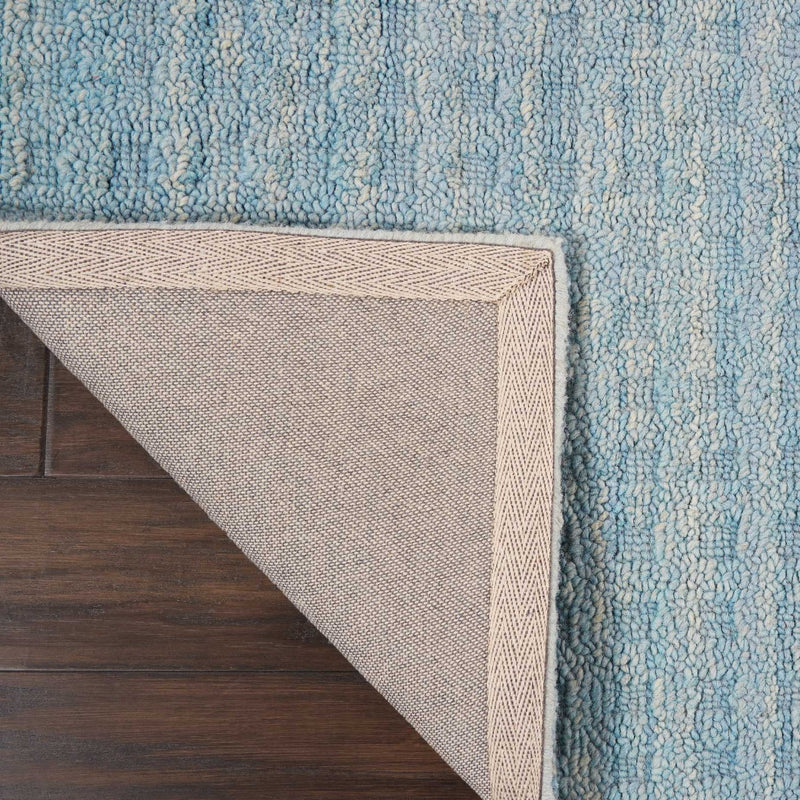 Melinda Sky Blue Wool Area Rug
