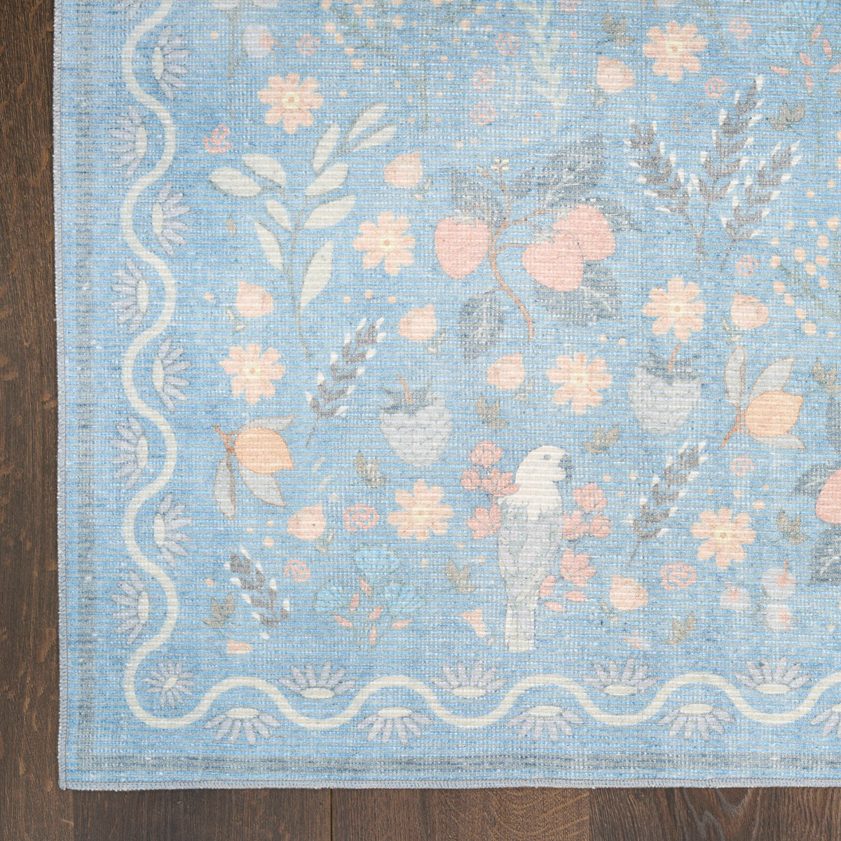 Elara Light Blue Multicolor Area Rug