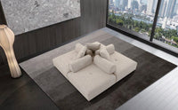 Eliza Modern Modular Beige Armless Seat