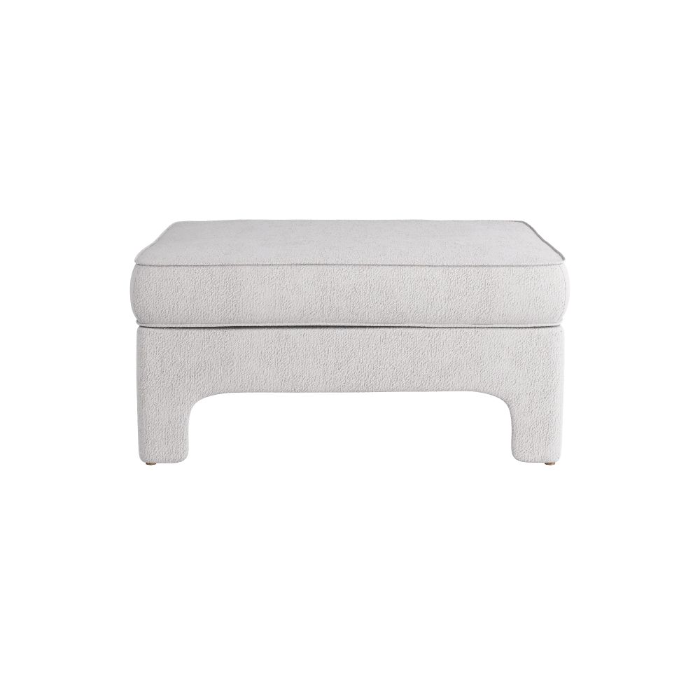 Ava 37" Ottoman Stone Bouclé