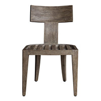 Sammantha White & Grey Outdoor Dining Chair (Set of 2)