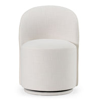 Bridget Modern White Swivel Dining Chair