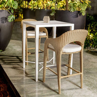 Avenue White All Weather Outdoor Counter Stool