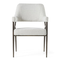 Anna Modern Off-White & Bronze Dining Chair