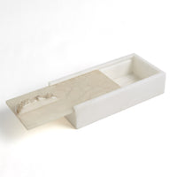 Rafaele Italian Alabaster Box with Finial Rock (2 Sizes Available)