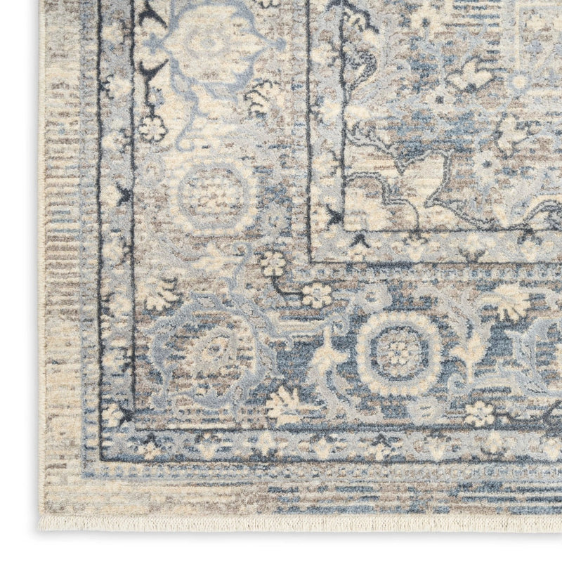 Delphine Ivory Blue Area Rug
