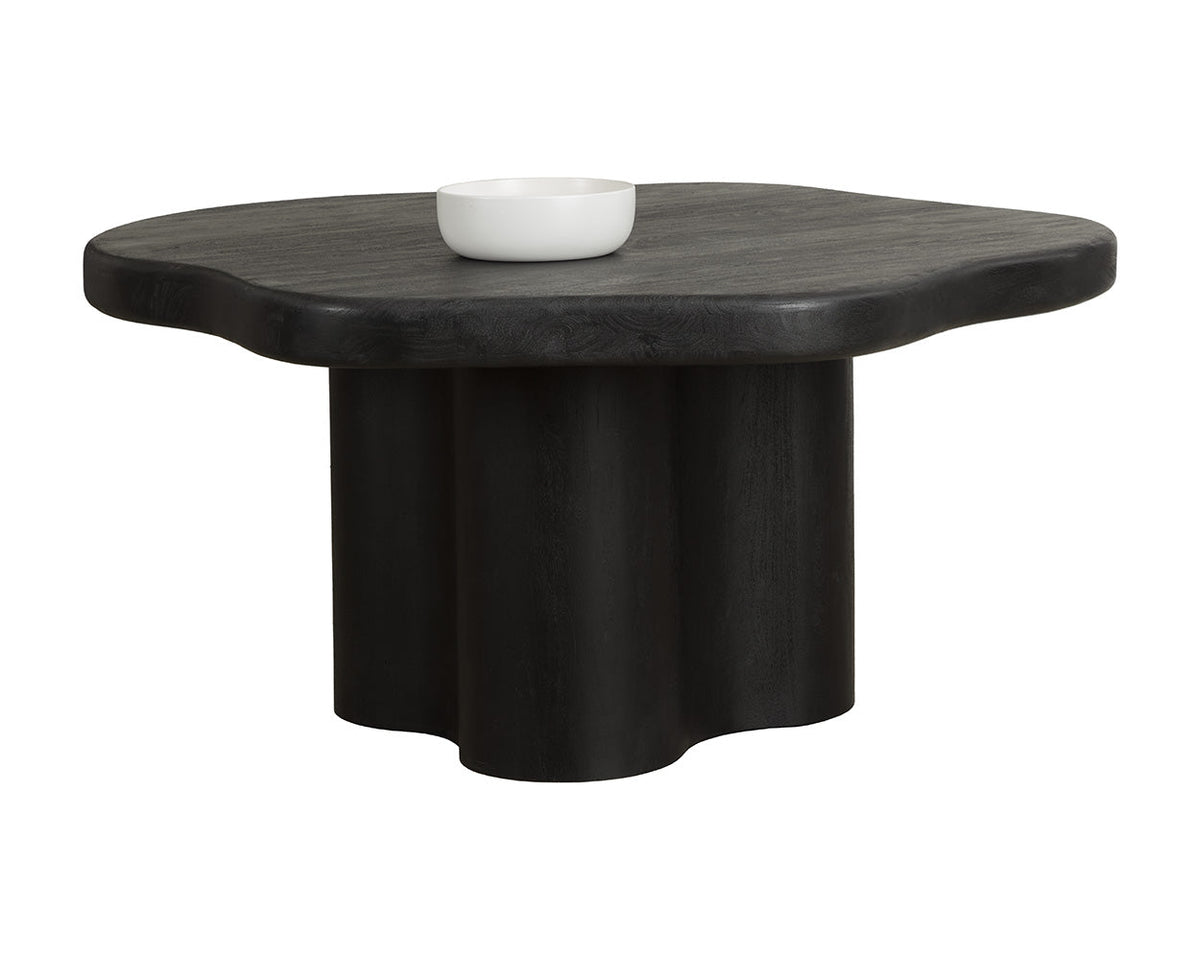 Bellona Black Solid Acacia Wood Dining Table