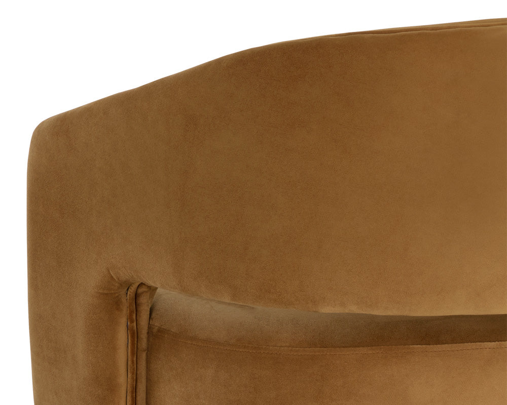 Claren Modern Gold Sky & Gold Desk Chair