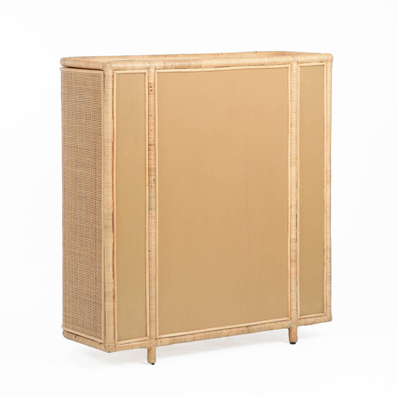 Elara Natural Rattan Bar Cabinet