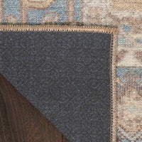 Paris Blue Green Washable Area Rug