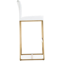 Moriah White Gold Steel Barstools (Set of 2) - Luxury Living Collection