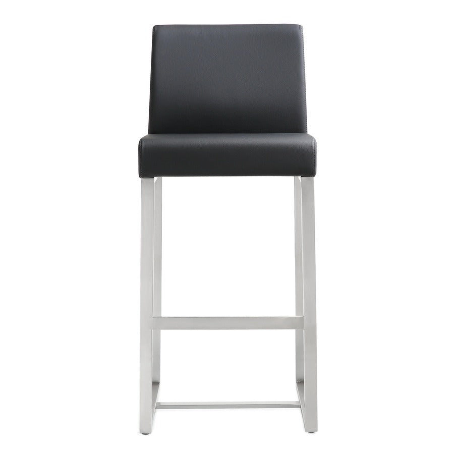 Moriah Black Steel Counter Stools (Set of 2) - Luxury Living Collection