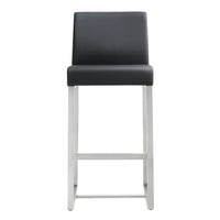 Moriah Black Steel Counter Stools (Set of 2) - Luxury Living Collection