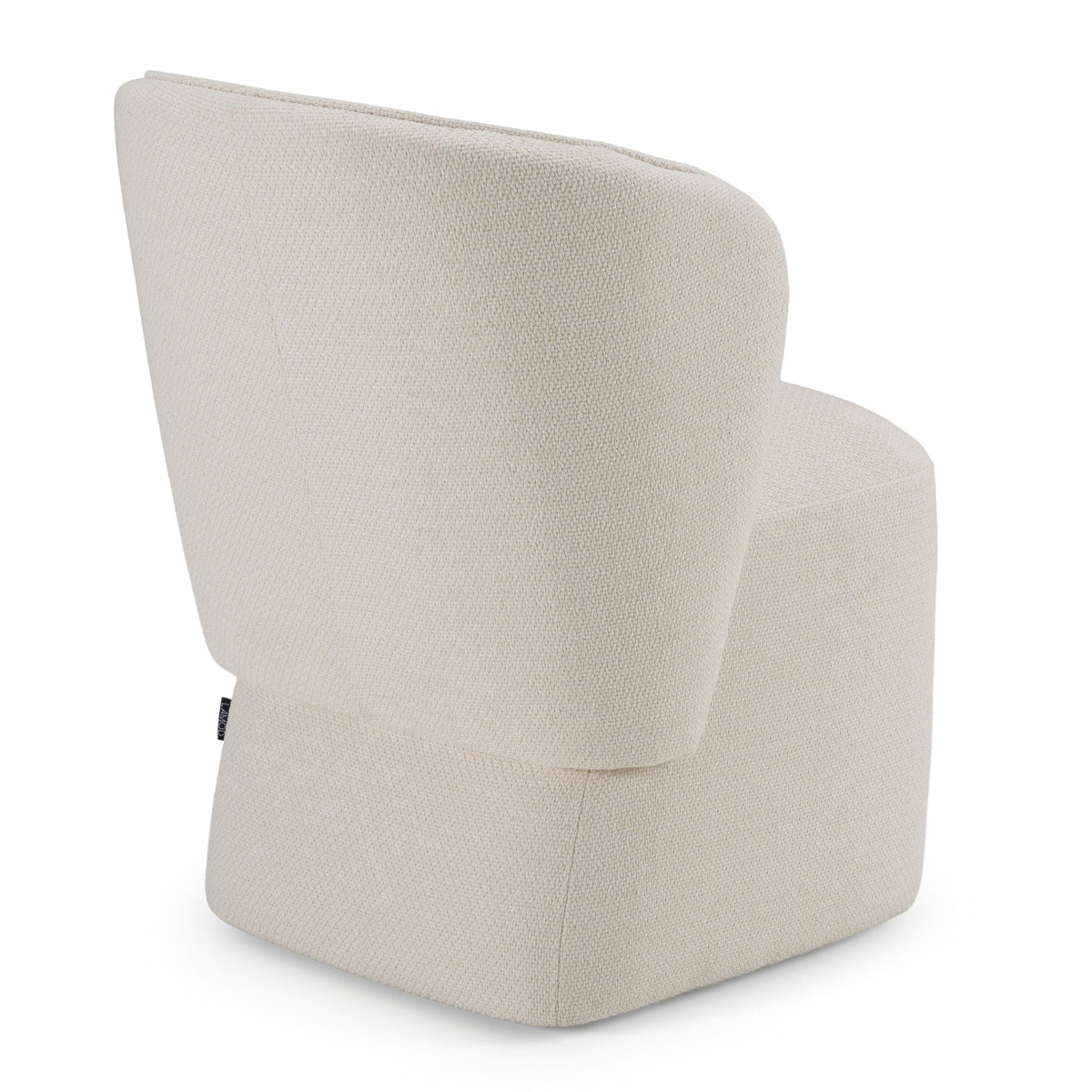 Cassandra Modern Beige Swivel Dining Chair