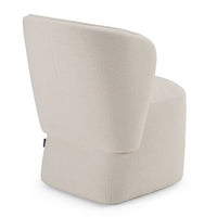 Cassandra Modern Beige Swivel Dining Chair