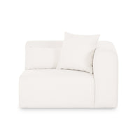 Tereasa Cream Performance Chenille Modular Corner Chair (RAF & LAF)