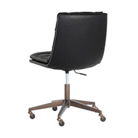 Stinson Black Faux Leather Maximum Comfort Modern Desk Chair