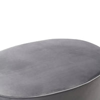 Ora 43.3" Grey Performance Velvet Ottoman