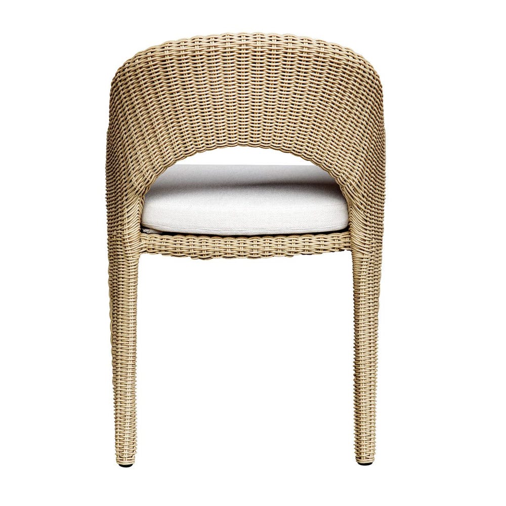 Avenue White All Weather Outdoor Dining Arm Chair