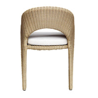 Avenue White All Weather Outdoor Dining Arm Chair