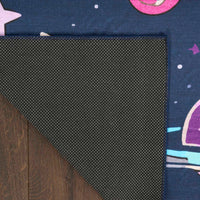 Space Black Area Rug
