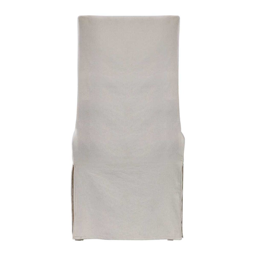Hazel Armless Off White Linen Chair