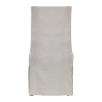 Hazel Armless Off White Linen Chair