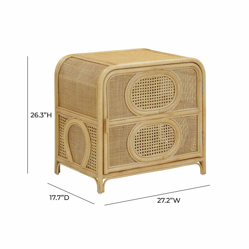 Analena Natural Rattan Nghtstand